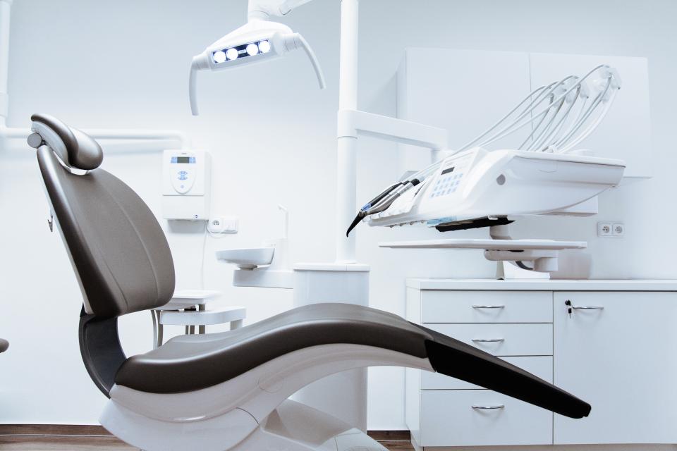 A dental practice treatment room